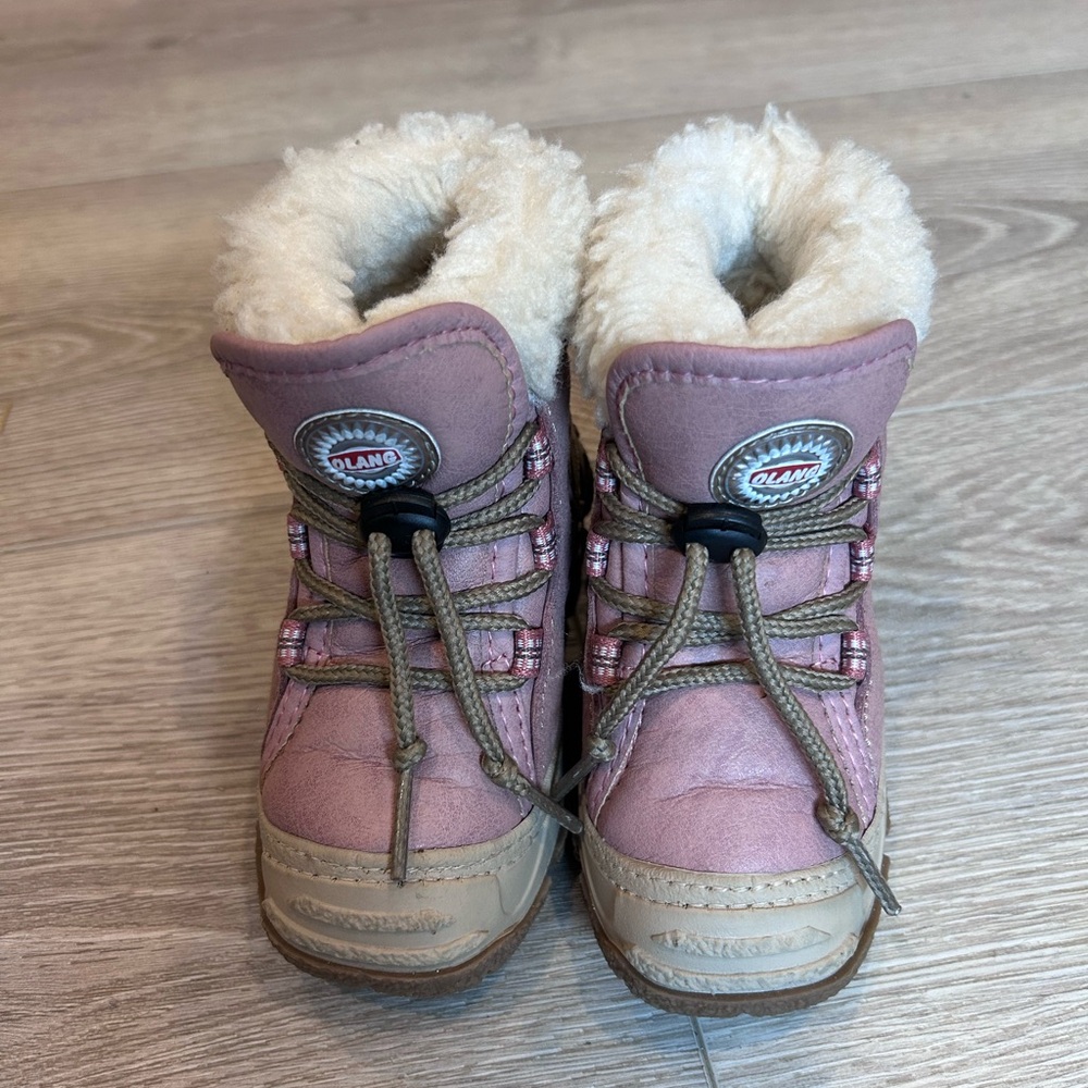 Olang Pink and Tan Winter Boots